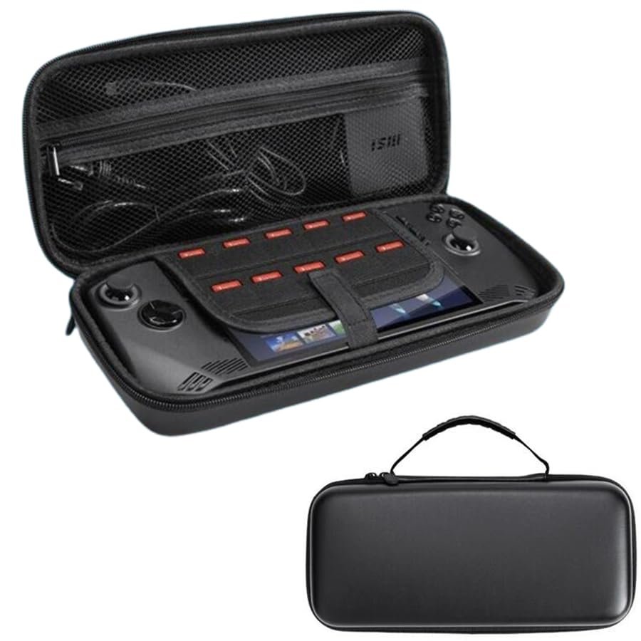 Coyktonty Carrying Case,Travel Portable Bag for MSI Claw Portable Gaming,Waterproof Shockproof (Black)