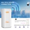 KuWFi 5.8G 2KM Point to Point Wireless Bridge for Outdoor use can Extend The Range of Starlink Router Signal with a 100Mbps Ethernet Bridge 2-Pack pre-configured for WiFi Coverage and CCTV Projects view 2