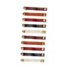 DOITOOL 10pcs Leather Cable Straps Clips Handmade Leather Cord Organizer for USB Cables Headphone Winder Soft Elastic Design for Travel Home Office Use view 1