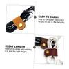 DOITOOL 10pcs Leather Cable Straps Clips Handmade Leather Cord Organizer for USB Cables Headphone Winder Soft Elastic Design for Travel Home Office Use view 3