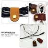 DOITOOL 10pcs Leather Cable Straps Clips Handmade Leather Cord Organizer for USB Cables Headphone Winder Soft Elastic Design for Travel Home Office Use view 4