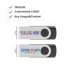 Personalized Flash Drives 256MB, Wooolken Customizable USB 2.0 Thumb Drives 10/20/50/100 Pack, Logo Memory Stick Custom Flash Drive Engraved Logo (Mixcolors) view 2