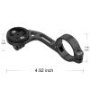 MEILAN Navihood C4 Bike Computer Mount, Aluminium Alloy Extended Out-Front Bracket Cycling Computer Mount Compatible with Garmin view 3