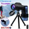 Monocular Telescope, 80X100 Waterproof Monocular with Phone Holder and Tripod, Spotting Telescope for Bird Wildlife Watching Camping Travelling view 2