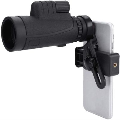 GeRRiT 10x40 HD Monocular Telescope, Portable Waterproof Single Telescopes Monocular Kit with Phone Clip, Phone Adapter and Tripod for Bird Watching, Camping, Traveling