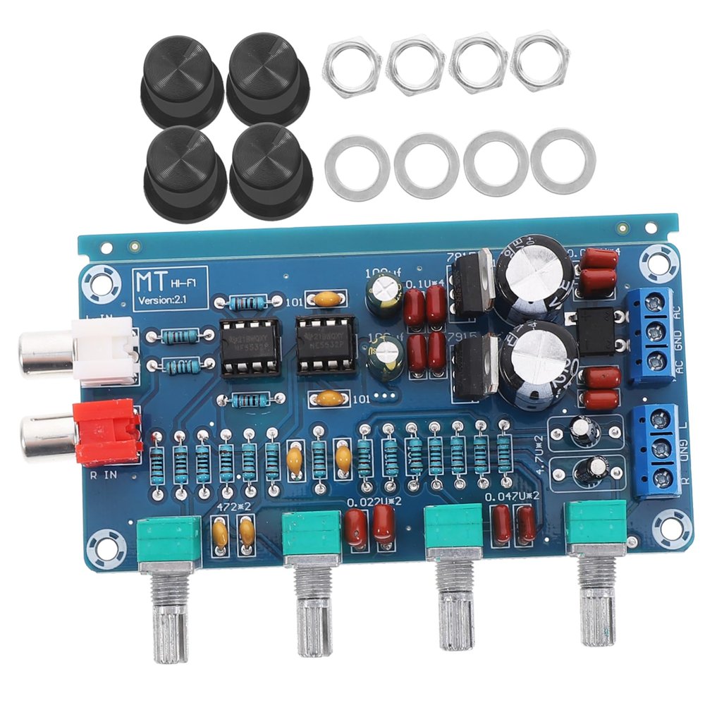 Homoyoyo Digital Amplifier Board Audio Amplifier Module for Car Turntable Pre-amp Volume Control DIY Speaker Kit Bass Amp Stereo Module Board
