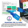 NFHK USB 3.0 Type-A Male to USB3.0 Micro-B Male Cable Extension Blue Sleeve 5Gbps for Disk SSD Camera Data 60cm view 3