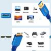 NFHK USB 3.0 Type-A Male to USB3.0 Micro-B Male Cable Extension Blue Sleeve 5Gbps for Disk SSD Camera Data 60cm view 4