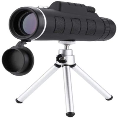 Monocular Telescope, 40X60 High Per Telescopes HD Dual Focus Scope Monocular +Tripod+ Clip+Compass Best Value Birdwatching and Hiking