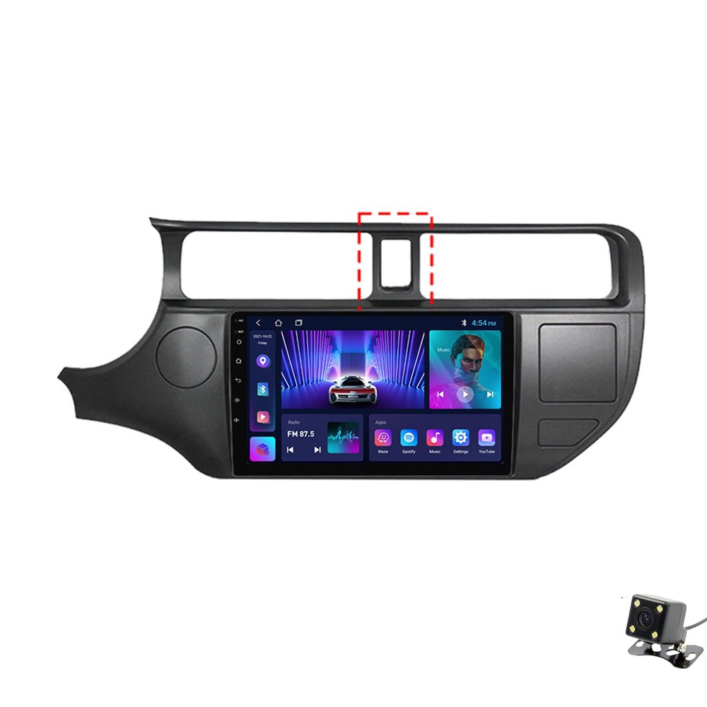 ADMLZQQ for KIA Rio 2011-2017 Car Stereo Radio Car-Play Android Auto,9 Inch Touch Screen 2 Din GPS Sat Navi Multimedia with Bluetooth 4G+WiFi+Backup Camera+SWC+Mirror Link,M95s