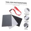 jojofuny 18degree Large for Photography Neutral Balance Card with Strap for DSLR and Video Camera Calibration Durable Construction Versatile Black White and Gray Design view 2