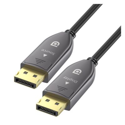 MeLphi Dp Fiber Optic Cable Version 1.4 8K144hz Engineering e-Sports Grade high-Definition Cable Computer Monitor Connection Cable Fiber Optic dp Cable (Size : 20 Meters)
