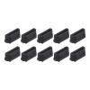 Rebower Anti Dust Cap Cover Silicone Micro Male Port,[for Micro Female Port,for Laptop Port] - 11 x 1.3mm/Black/10 Pcs view 1