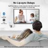1Mii DS70 Bluetooth Transmitter for TV to Wireless Headphones/Speakers, aptX Adaptive/HD/LL, Dual Device Connection, OLED Display, Long Range, Wireless Audio Adapter with Optical/AUX/RCA and Mic input view 2