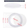 Unifizz 2PCS 6.5in Car Ceiling Speaker Grille Covers - White Round Commercial Speaker Grill for 6.5 Inch Speaker - Speaker Decorative Ring DIY Accessory view 2