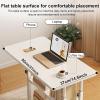 CEEBUS Adjustable Height Sofa Side Table Mobile Desk with Wheels, C Shaped End Table with Storage,Laptop Table Portable Bedside Desk for Couch Bed Recliner (Color : B) view 3