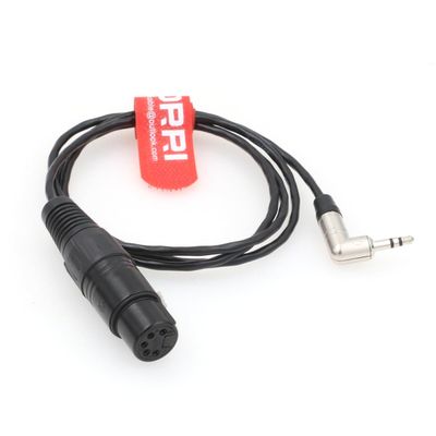 DRRI XLR 5 pin Female to 1/8" (3.5mm) Microphone Cable for Sony PCM-D50