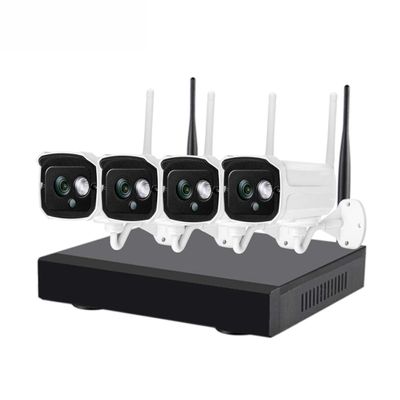 4G HD 720P WiFi Outdoor 4-Way NVR Network Monitoring Set Home Security Camera Wireless Surveillance Waterproof Multi-Screen Surveillance Camera