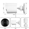 Outdoor Security Camera Card Slot Cloud Cam Wireless 1080p Waterproof Night Vision Security Surveillance System White view 3