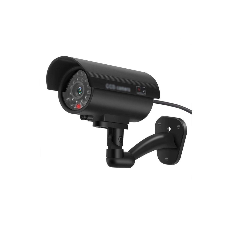 Fake Dummy Camera Bullet Waterproof Outdoor Indoor Security Flashing Red LED