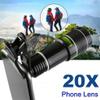 20x Zoom HD Universal Smartphone Optical Camera Monocular Camping Sports Telephoto Clip Telescope Lens view 4