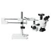 COYEUX Trinocular Microscope, 3.5X-90X Stereo Zoom Microscope, with 0.7X-4.5X Eyepieces, Single-Arm Boom Stand, Interpupillary Distance 55-75mm, for Laboratory view 1