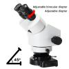 COYEUX Trinocular Microscope, 3.5X-90X Stereo Zoom Microscope, with 0.7X-4.5X Eyepieces, Single-Arm Boom Stand, Interpupillary Distance 55-75mm, for Laboratory view 2