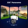 Hiseeu 4K PoE Security Camera System, 6Pcs 5MP PoE PTZ Security Cameras view 2