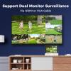 Hiseeu 4K PoE Security Camera System, 6Pcs 5MP PoE PTZ Security Cameras view 4