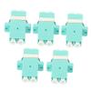WOFASHPURET 5pcs - Duplex Fiber Optic Coupler Adapter Low Insertion Loss High Reliability Compatible Cables for Telecommunication and Fiber Networks view 1