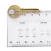 Joebo Microscope Kit 18cm/20cm Film Ruler Gauge Point Calibration Ruler Measuring Tools Microscope Lens Adapters (Color : 18cm) view 2