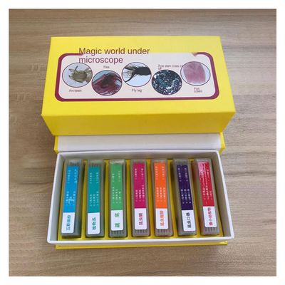 Joebo Microscope Kit 35 Pieces of Biological Specimens for Elementary and Middle School Students, Biological Slices Microscope Lens Adapters