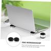 BUTIFULSIC 2pcs Portable Laptop Stand Height Ergonomic Design for Reduced Wrist Fatigue Sturdy -Skid Cooling Holder for Home Office Use view 3