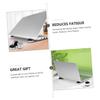 BUTIFULSIC 2pcs Portable Laptop Stand Height Ergonomic Design for Reduced Wrist Fatigue Sturdy -Skid Cooling Holder for Home Office Use view 4