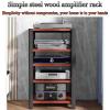 Professional Amplifier Rack HiFi Speaker Equipment Cabinet Multi-Functional Multi-Layer Audio Cabinet Thickening and Thickening Structural Stability Long Service Life (Color : White Maple Colour, Si view 2