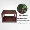 Home Audio Equipment Box Audio Equipment Box Multi-Tier Audio Box All Solid Wood Audio Stand Long Service Life Not to Hurt The Equipment (Color : Walnut Coloured, Size : 2st Floor) view 4