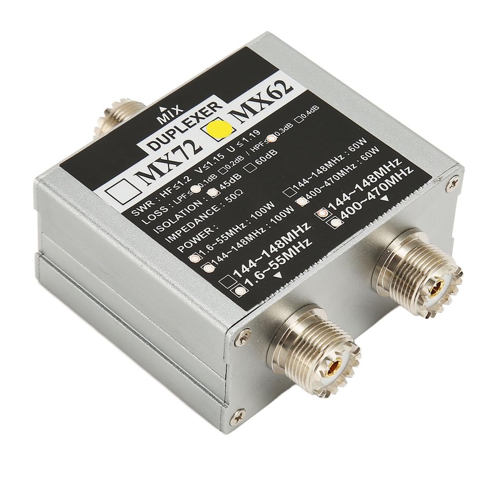 Beufee Coax Diplexer, Video Signal Coaxial DC Block Coax Cable Splitter UHF VHF TV Antenna Combiner 2 Way Splitter Combiner