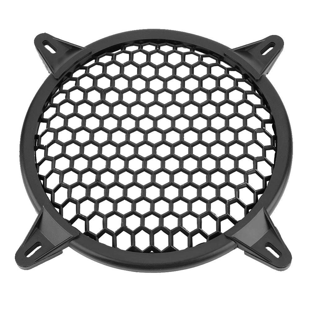 Speaker Grill, 6 Inch Black Plastic Protective Mesh for Car Audio