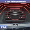 ACROPIX Universal Black Iron 8" Speaker Grill Bar Audio Speaker Subwoofer Grill Grille 8 inch 3 Bar Speaker Grille Bar Woofer Protective Cover with Screws - Pack of 1 view 2