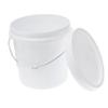 ULTECHNOVO 1.5 Gallon Plastic Bucket with Airtight Lid - Small Paint Pail - White Plastic Bucket with Handle and Lid Household Accessories, 20.8X20.8cm view 1