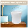 ULTECHNOVO 1.5 Gallon Plastic Bucket with Airtight Lid - Small Paint Pail - White Plastic Bucket with Handle and Lid Household Accessories, 20.8X20.8cm view 3