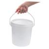 ULTECHNOVO 1.5 Gallon Plastic Bucket with Airtight Lid - Small Paint Pail - White Plastic Bucket with Handle and Lid Household Accessories, 20.8X20.8cm view 4