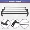 ACROPIX Universal Black Iron 10" Speaker Grill Bar Audio Speaker Subwoofer Grill Grille 10 inch 4 Bar Speaker Grille Bar Woofer Protective Cover with Screws - Pack of 2 view 4