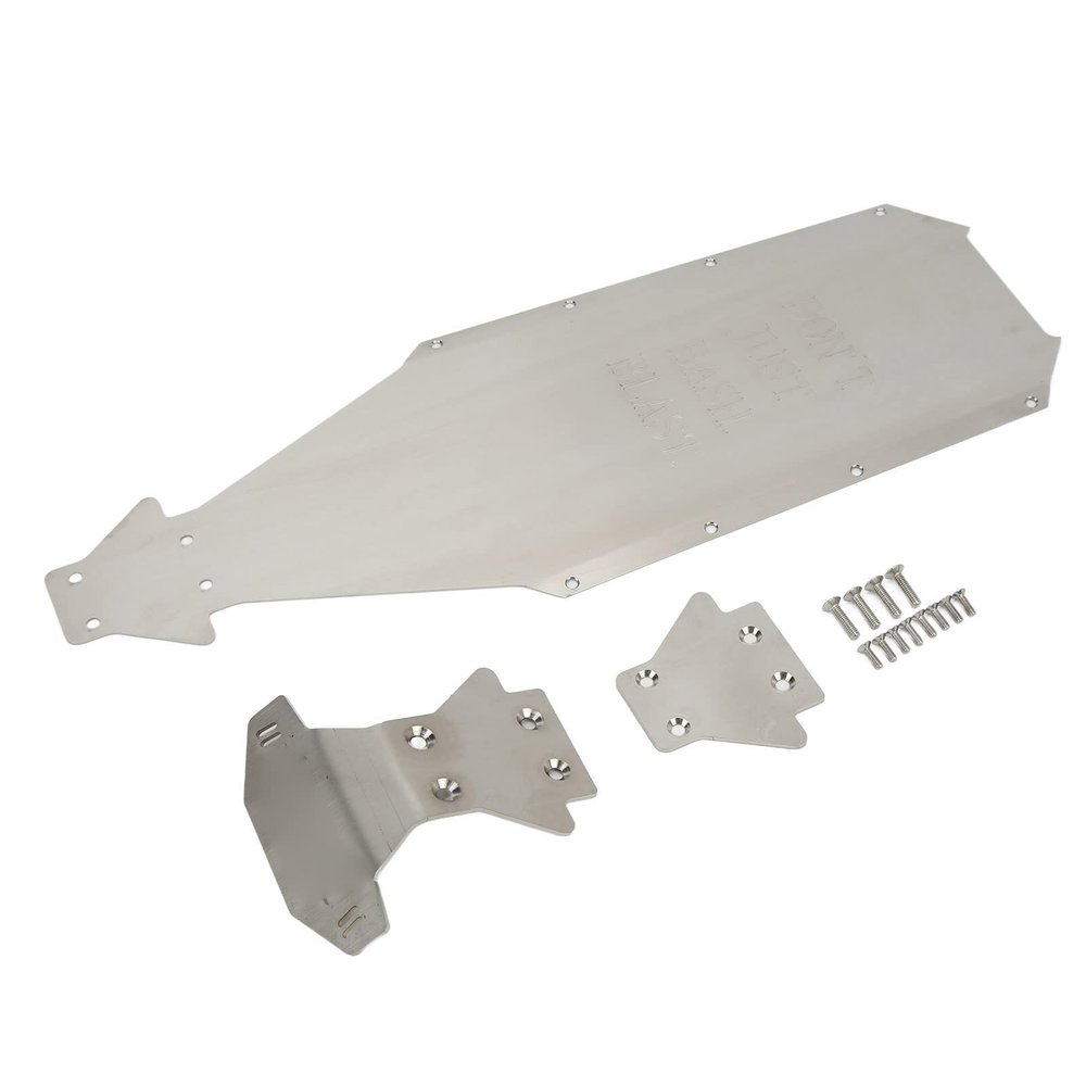 Pilipane Stainless Steel Chassis Armor Protector for Kraton EXB 1/8 RC Car, Long-Lasting corro sion Resistant Upgrade Kit