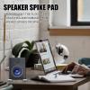 Homoyoyo 4pcs Speaker Isolation Stand Feet Durable Metal Spike Pad for Audio Equipment Amplifiers and Speakers Shockproof Base for Enhanced Sound Clarity view 2