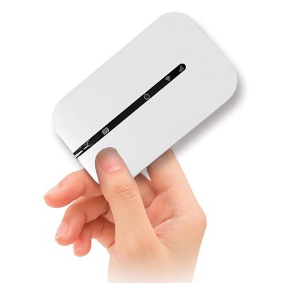4G Portable with SIM Slot, 150Mbps Unlocked Mobile Hotspot, Portable Pocket Travel Router Supports 10 Users for Phone Laptop Desktop Tablet