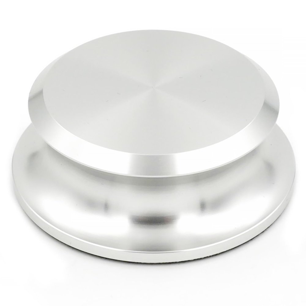 Menesia Record Weight Stabilizer, Turntable and Vinyl Record Weight, Premium Vinyl Stabilizer for Superior Sound (Silvery)