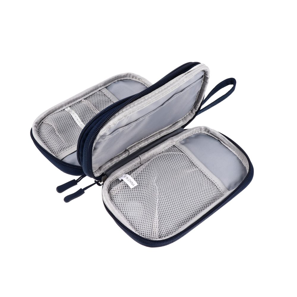 Angoily Digital Accessories Organizer Multi-function Pouch for Power Bank Cables Smart Cord Case Travel-friendly Bag