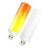 ARTIBETTER 2pcs Lovely USB Night Light Bedside Light Plug in Unique s Fire Effect s Night for Room Flickering Bulbs Room Night Plastic Outdoor Bedside Lamp view 1