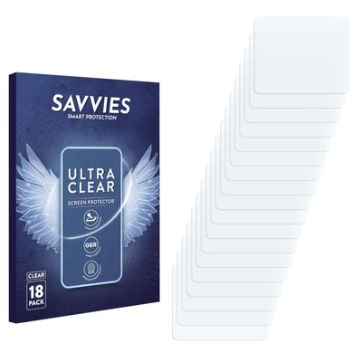 savvies 18 Pack Screen Protector Compatible with SJCAM FunCam Protection Film Clear